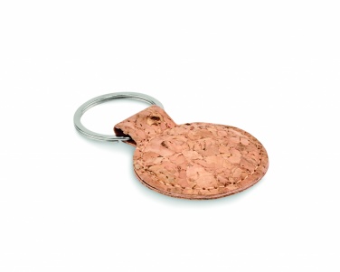 Logotrade corporate gift image of: Round cork key ring Mikkeli