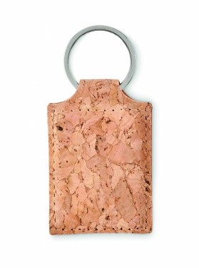 Logotrade promotional gift picture of: Rectangular cork key ring Imatra