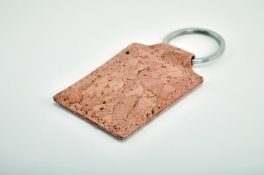 Logotrade promotional merchandise image of: Rectangular cork key ring Imatra