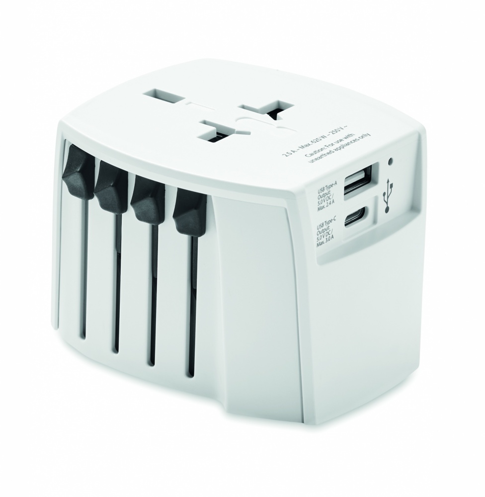 Logotrade promotional merchandise picture of: Skross MUV USB A/C adapter