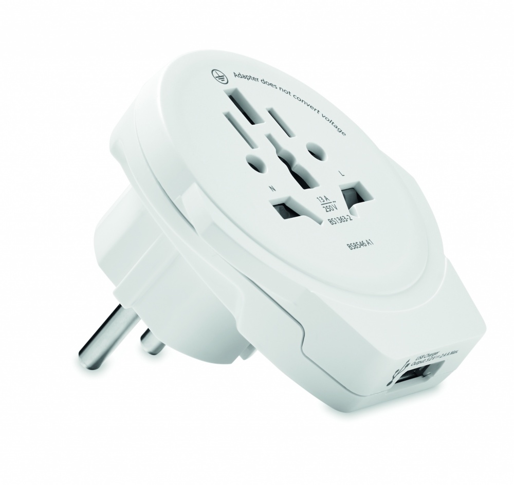 Logotrade promotional merchandise picture of: Skross World to Europe USB 12W