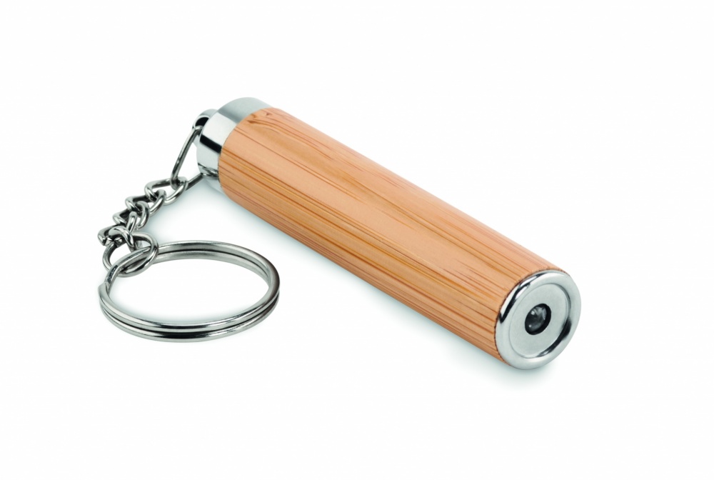 Logo trade promotional merchandise image of: Mini bamboo torch with keyring