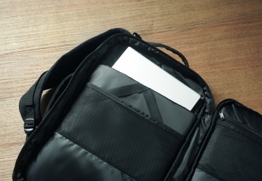 Logo trade promotional giveaways picture of: Backpack 600D RPET