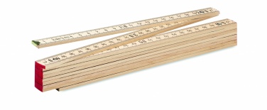Logo trade promotional gifts image of: Carpenter ruler in wood 2m