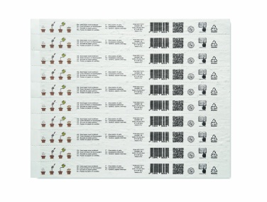 Logo trade promotional products picture of: Sheet of seed paper wristbands