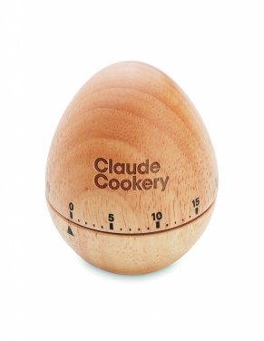 Logo trade promotional merchandise picture of: Pine wood egg timer