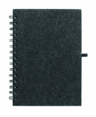 Logo trade promotional merchandise photo of: A5 RPET felt cover notebook