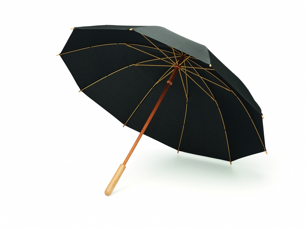 Logotrade corporate gift picture of: 23,5 inch RPET/bamboo umbrella