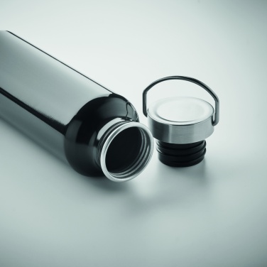 Logotrade promotional merchandise image of: Recycled aluminum bottle 500 ml with a stainless steel handle cap