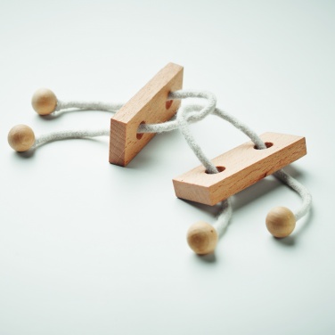 Logo trade corporate gifts picture of: Wooden brain teaser rectangle