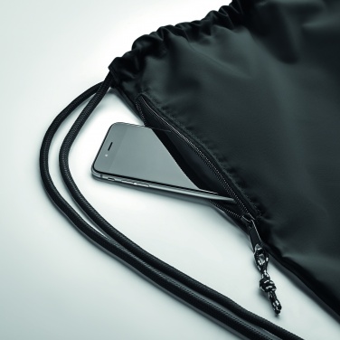 Logo trade promotional products picture of: Large drawstring bag 300D RPET
