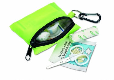 Logo trade business gifts image of: First aid kit w/ carabiner