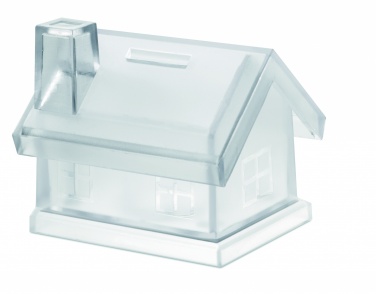Logotrade advertising product image of: Plastic house coin bank