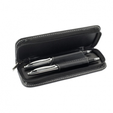Logo trade promotional giveaways picture of: Ball pen and roller set