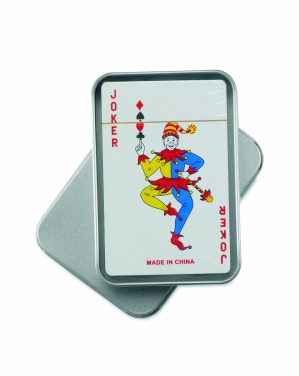 Logo trade promotional products picture of: Playing cards in tin box