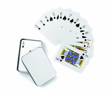 Logotrade promotional item image of: Playing cards in tin box