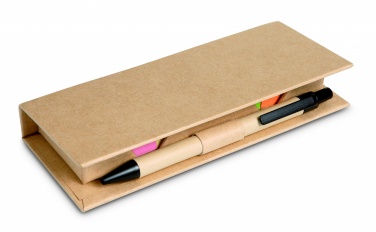 Logotrade advertising product image of: Sticky memo set recycked w/pen