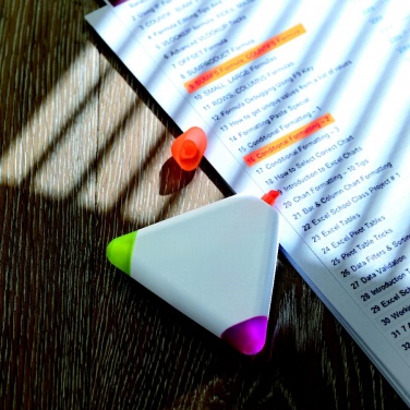 Logo trade promotional merchandise photo of: Triangular highlighter