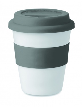 Logo trade advertising products image of: PP tumbler with silicone lid