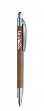 Logo trade advertising product photo of: Carton barrel ball pen
