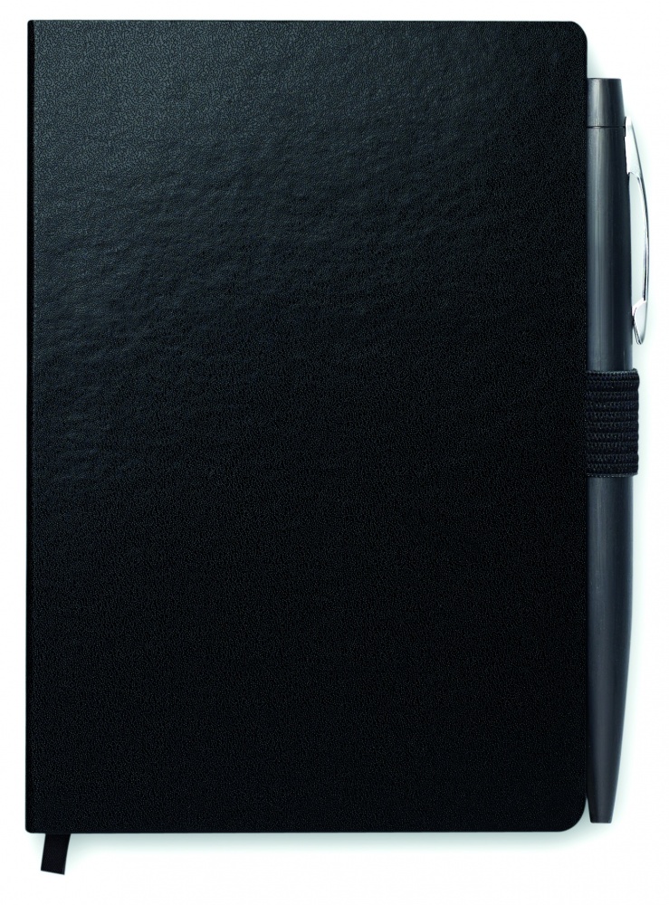 Logo trade promotional gifts picture of: A6 notebook with pen 72 lined