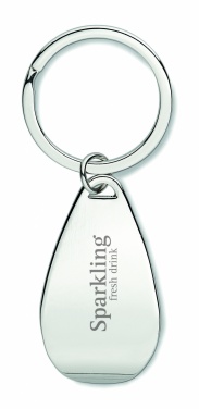 Logotrade promotional item picture of: Bottle opener key ring Tornio