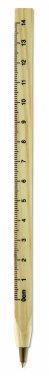 Logo trade promotional giveaways image of: Wooden ruler pen