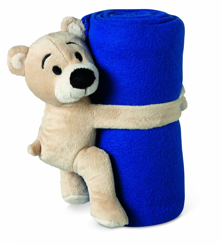 Logotrade promotional item picture of: Fleece blanket with bear