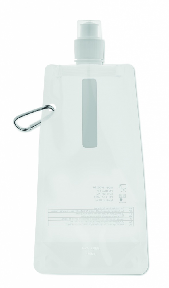 Logo trade promotional giveaway photo of: Foldable water bottle