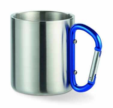 Logo trade promotional items image of: Metal mug & carabiner handle