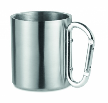 Logo trade promotional products image of: Metal mug & carabiner handle