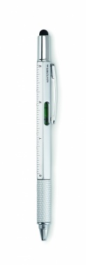 Logo trade promotional gift photo of: Spirit level pen with ruler