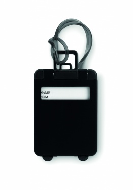 Logo trade promotional items image of: Luggage tags plastic