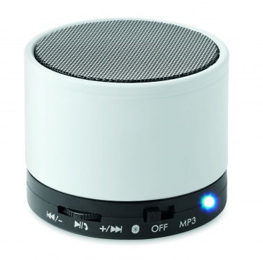 Logo trade corporate gift photo of: Round wireless speaker