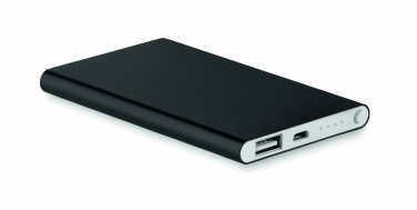 Logo trade promotional items image of: Flat power bank 4000 mAh