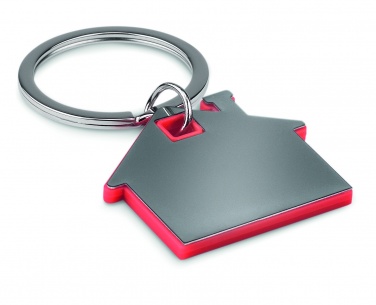 Logotrade promotional gifts photo of: House shape plastic key ring Rezekne