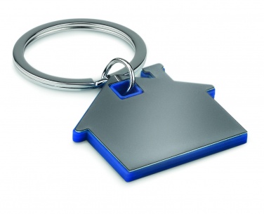 Logo trade promotional items picture of: House shape plastic key ring Rezekne