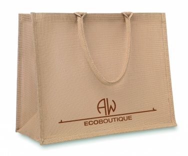 Logo trade corporate gifts image of: Jute shopping bag