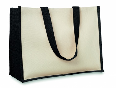 Logotrade promotional product picture of: Jute and canvas shopping bag