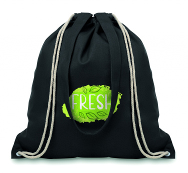 Logo trade promotional gift photo of: 220gr/m² canvas 2 function bag