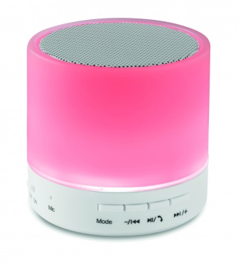 Logotrade corporate gift picture of: Round wireless speaker LED