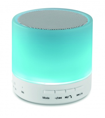 Logotrade promotional merchandise picture of: Round wireless speaker LED