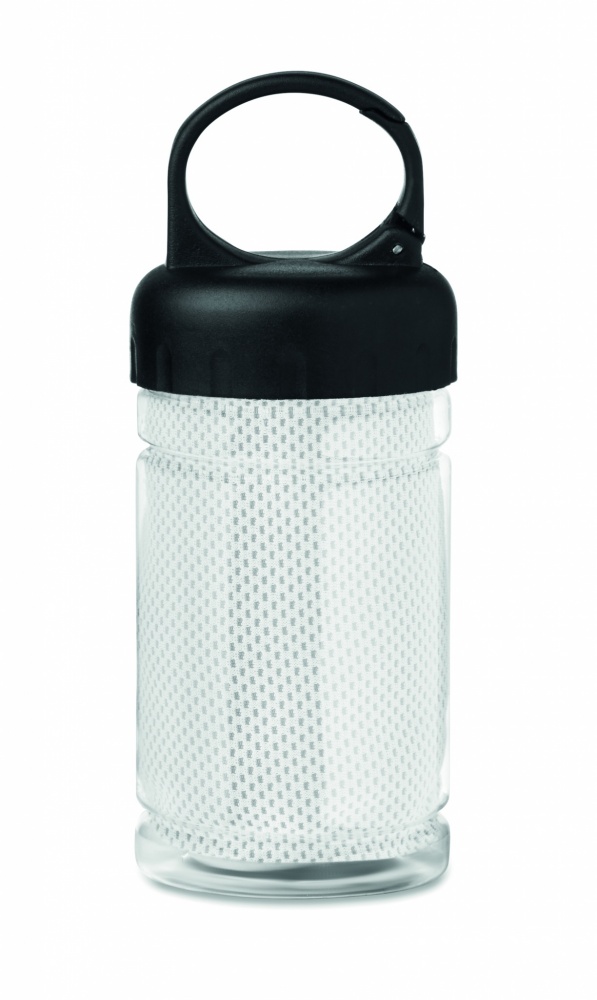 Logo trade promotional gifts picture of: Cooling towel in PET bottle