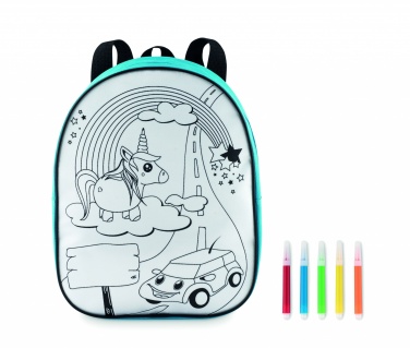 Logo trade promotional giveaways picture of: Backpack with 5 markers