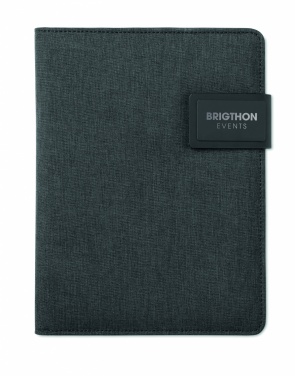 Logo trade corporate gift photo of: A5 folder with power bank