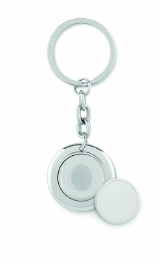 Logo trade promotional merchandise picture of: Key ring with token Cēsis