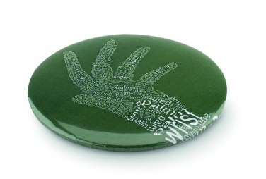 Logo trade business gifts image of: Mirror button metal