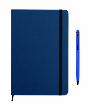 Logo trade promotional products image of: A5 notebook w/stylus 72 lined