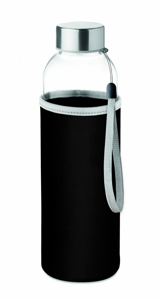 Logo trade promotional products picture of: Glass bottle in pouch 500ml