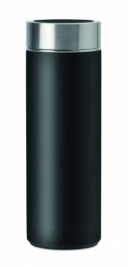 Logo trade promotional merchandise image of: Double wall bamboo flask 400ml